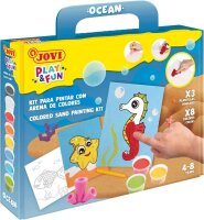 JOVI Bastelset Play & Fun Sand Painting Kit Oceans...