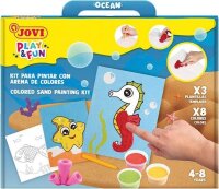 JOVI Bastelset Play & Fun Sand Painting Kit Oceans mehrfarbig