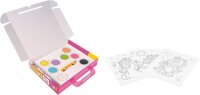 JOVI Bastelset Play & Fun Sand Painting Kit Unicorns...