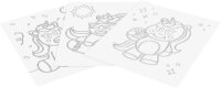 JOVI Bastelset Play & Fun Sand Painting Kit Unicorns mehrfarbig