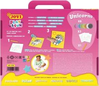 JOVI Bastelset Play & Fun Sand Painting Kit Unicorns mehrfarbig