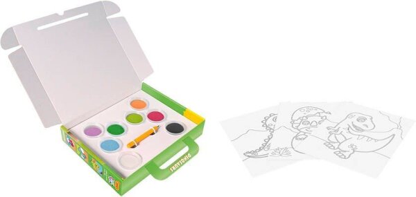 JOVI Bastelset Play & Fun Sand Painting Kit Dinosaurs mehrfarbig