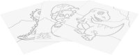 JOVI Bastelset Play & Fun Sand Painting Kit Dinosaurs mehrfarbig