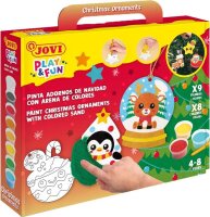 JOVI Bastelset Play & Fun Sand Painting Kit Christmas...