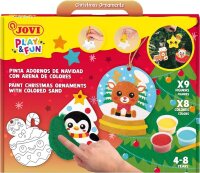 JOVI Bastelset Play & Fun Sand Painting Kit Christmas mehrfarbig