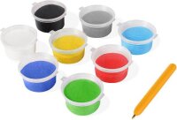 JOVI Bastelset Play & Fun Sand Painting Kit Transport mehrfarbig