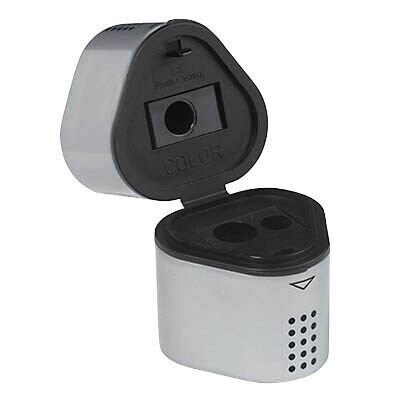 FABER-CASTELL Dosenspitzer dreifach GRIP 2001 silber