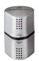 FABER-CASTELL Dosenspitzer dreifach GRIP 2001 silber