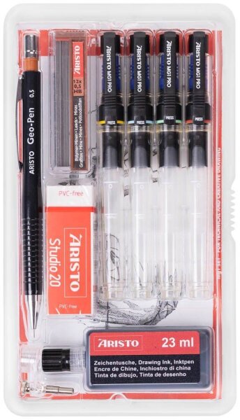 ARISTO mg1 pro Studio Tuschefüller-Set schwarz, 1 Set