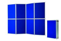 magnetoplan Trennwand zusammenklappbar 1101016, blau...