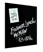 magnetoplan Glas-Magnettafel 40,0 x 40,0 cm tief-schwarz