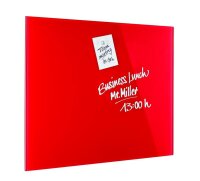 magnetoplan Glas-Magnettafel 80,0 x 60,0 cm intensiv-rot