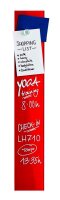magnetoplan Glas-Magnettafel 10,0 x 60,0 cm intensiv-rot