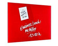 magnetoplan Glas-Magnettafel 60,0 x 40,0 cm intensiv-rot