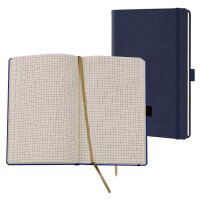 Lediberg Notizbuch Tucson ca. DIN A5 kariert, mittelblau...