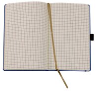 Lediberg Notizbuch Tucson ca. DIN A5 kariert, mittelblau Hardcover 240 Seiten, 1 St.