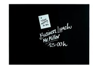 magnetoplan Glas-Magnettafel 80,0 x 60,0 cm tief-schwarz