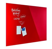 magnetoplan Glas-Magnettafel 150,0 x 100,0 cm intensiv-rot