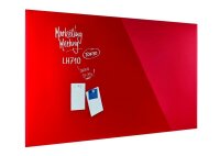 magnetoplan Glas-Magnettafel 200,0 x 100,0 cm intensiv-rot