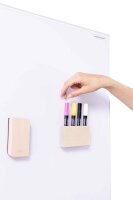 magnetoplan mobile Glas-Magnettafel 76,0 x 180,0 cm weiß