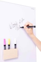 magnetoplan mobile Glas-Magnettafel 76,0 x 180,0 cm weiß