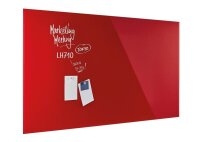 magnetoplan Glas-Magnettafel 240,0 x 120,0 cm intensiv-rot