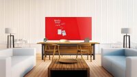 magnetoplan Glas-Magnettafel 240,0 x 120,0 cm intensiv-rot