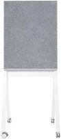 magnetoplan Moderationswand 76,0 x 180,0 cm grau, weiß