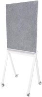 magnetoplan Moderationswand 76,0 x 180,0 cm grau, weiß