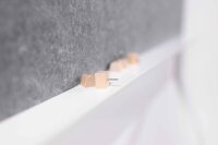 magnetoplan Moderationswand 76,0 x 180,0 cm grau, weiß