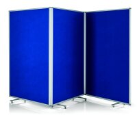 magnetoplan Trennwand 1112003, blau 361,0 x 180,0 cm mit...