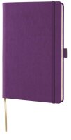 Lediberg Notizbuch ca. DIN A5 kariert, lila Hardcover 240...