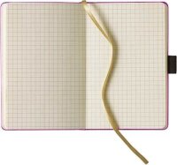 Lediberg Notizbuch ca. DIN A5 kariert, lila Hardcover 240 Seiten, 1 St.
