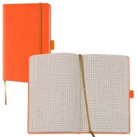 Lediberg Notizbuch Tucson ca. DIN A6 kariert, orange...