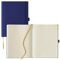 Lediberg Notizbuch Tucson ca. DIN A4 kariert, mittelblau...
