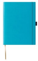 Lediberg Notizbuch Tucson ca. DIN A4 kariert, türkisblau Hardcover 240 Seiten, 1 St.