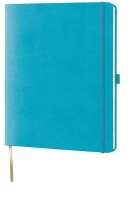 Lediberg Notizbuch Tucson ca. DIN A4 kariert, türkisblau Hardcover 240 Seiten, 1 St.