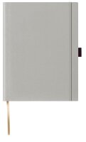 Lediberg Notizbuch Tucson ca. DIN A4 kariert, silbergrau Hardcover 240 Seiten, 1 St.