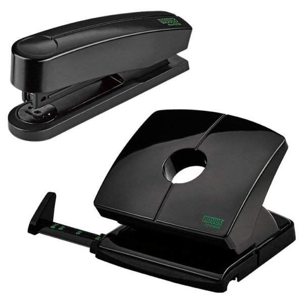AKTION: novus Locher und Heftgeräte Set B220 + B2 RE+NEW schwarz  ( 60-B2RENEW01 )