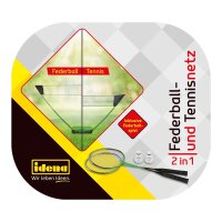 Idena Badminton-Set 2in1 grün, schwarz