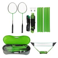 Idena Badminton-Set 2in1 grün, schwarz