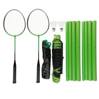 Idena Badminton-Set 2in1 grün, schwarz