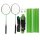 Idena Badminton-Set 2in1 grün, schwarz