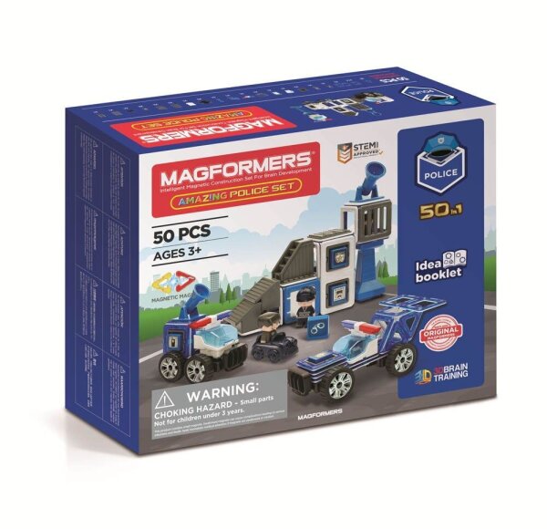 MAGFORMERS® 278-55 Amazing Police Set Bausatz