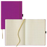 Lediberg Notizbuch Tucson ca. DIN A4 kariert, lila...