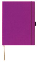 Lediberg Notizbuch Tucson ca. DIN A4 kariert, lila Hardcover 240 Seiten, 1 St.