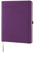 Lediberg Notizbuch Tucson ca. DIN A4 kariert, lila Hardcover 240 Seiten, 1 St.