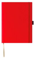 Lediberg Notizbuch ca. DIN A4 kariert, hellrot Hardcover 240 Seiten, 1 St.