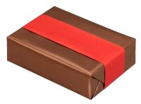 JUNG SCHÖNER VERPACKEN Geschenkpapier Vollton Uni braun beidseitig bedruckt, 20,0 m