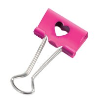 RAPESCO® Foldbackklammern pink 32,0 mm, 20 St.
